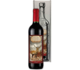 Bohemia Gifts Merlot Myslivecké víno Lovu zdar červené dárkové víno 750 ml