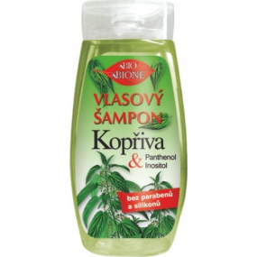 Bione Cosmetics Kopřiva & Panthenol šampon pro všechny typy pokožky a vlasů 255 ml