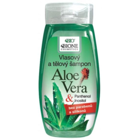 Bione Cosmetics Aloe Vera & Panthenol šampon pro všechny typy vlasů 250 ml