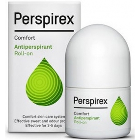 Perspirex Comfort kuličkový antiperspirant bez vůně roll-on unisex 3-5 dní účinek 20 ml