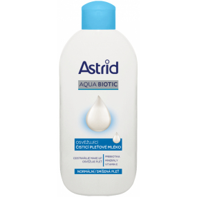 Astrid Aqua Biotic osvěžující čisticí pleťové mléko pro normální a smíšenou pleť 200 ml